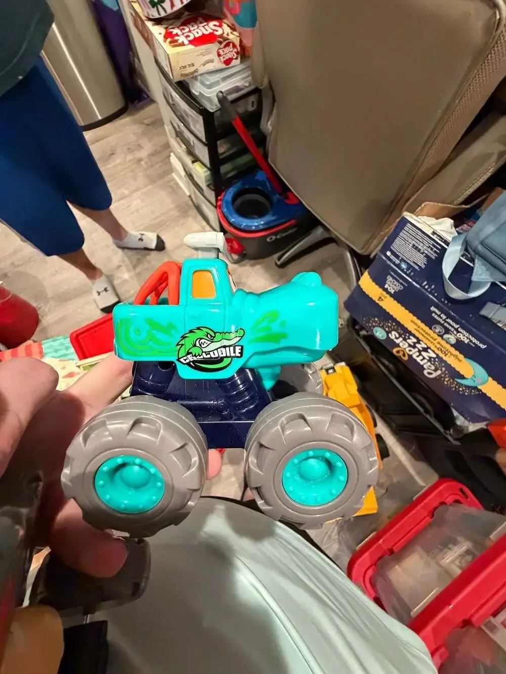 Hola Animal Monster Truck Toy Set (Bull, Leopard, and Crocodile)